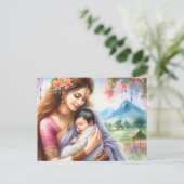 Carte Postale Maman indienne 12 (Debout devant)