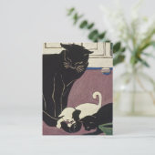 Carte Postale Maman Kat et Kittens (Debout devant)