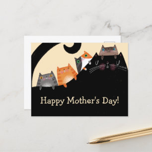 Carte Postale Maman & Kittens