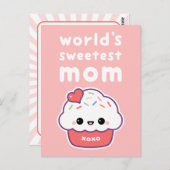 Carte Postale Maman la plus douce du monde (Devant / Derrière)