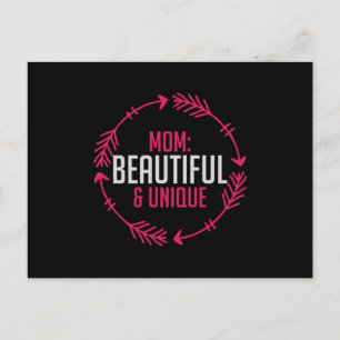 Carte Postale Maman - Maman Belle & Unique