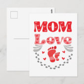 Carte Postale Maman mignonne amour (Devant / Derrière)