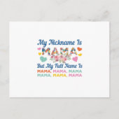 Carte Postale Maman Mon Surnom Est Maman Anniversaire (Devant)