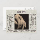 Carte Postale Maman Montage (Devant / Derrière)