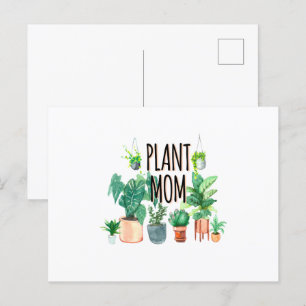 Carte Postale Maman plante - Jardinage, Cadeau Planter Pour Mama