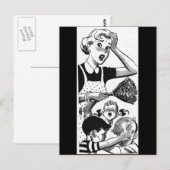 Carte Postale Maman rétro dépassée (Devant / Derrière)