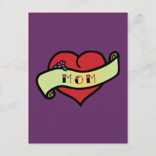 Carte Postale Maman Tattoo Heart