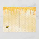 Carte Postale Maman to bee parties scintillant goutte l'invitati (Dos)