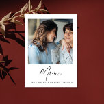 Carte Postale Maman Veux-Tu Me Faire Descendre La Mariée Mère Ai<br><div class="desc">Maman Will You Walk Me Down The Aisle Mother of the Bride Proposition</div>