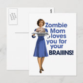 Carte Postale Maman Zombie (Devant / Derrière)