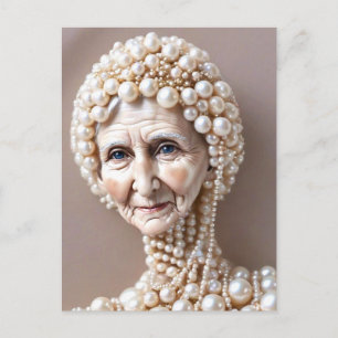 Carte Postale Mamie Perle Bizarre 
