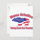 Carte Postale Mamma-Grizzly (Devant / Derrière)