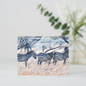 Carte Postale Mammifère zébrée (Debout devant)