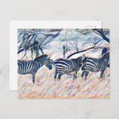Carte Postale Mammifère zébrée (Devant / Derrière)