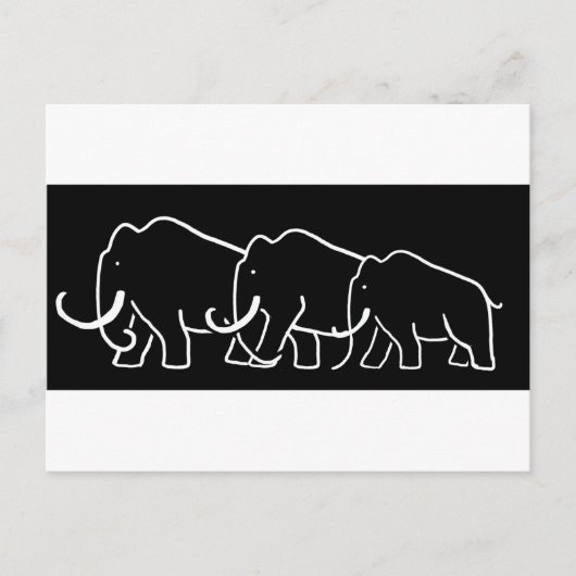 Carte postale Mammoth Family (Devant)