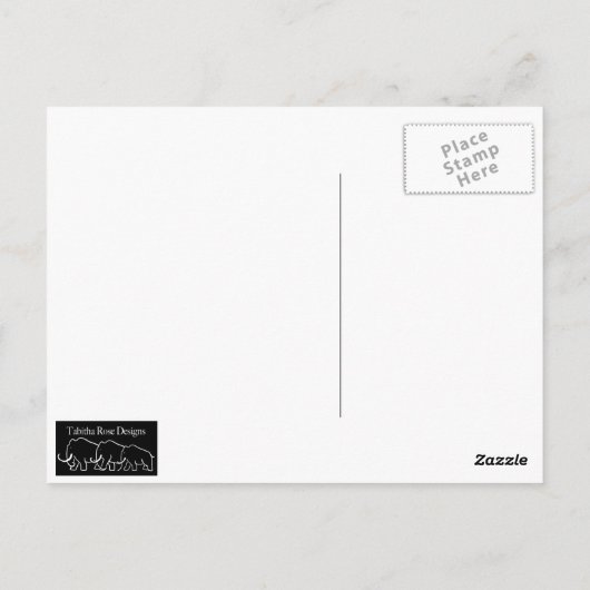 Carte postale Mammoth Family (Dos)