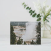 Carte Postale Mammoth Hot Springs, parc national Yellowstone (Debout devant)