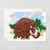 Carte Postale Mammoth laineux (Devant / Derrière)