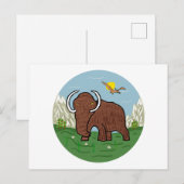 Carte Postale Mammoth laineux (Devant / Derrière)