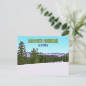 Carte Postale Mammoth Mountain Ski Resort California Vintage (Debout devant)