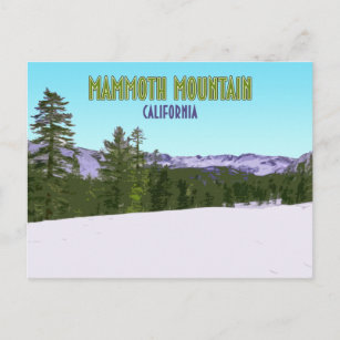 Carte Postale Mammoth Mountain Ski Resort California Vintage