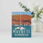 Carte Postale Mamoudzou Photo Vintage  (Debout devant)