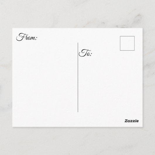 CARTE POSTALE " MAN BY THE SEA " (Dos)