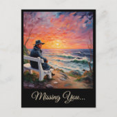 CARTE POSTALE " MAN BY THE SEA " (Devant)