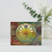 Carte Postale MAN IN THE MAZE paysage + votre arrière - plan (Debout devant)