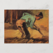 Carte Postale Man Stooping with Stick, Spade de Vincent van Gogh (Devant)