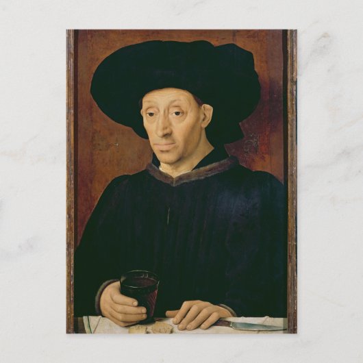 Carte Postale Man with a Glass of Wine (Devant)