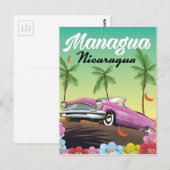 Carte Postale Managua - affiche de voyage du Nicaragua (Devant / Derrière)