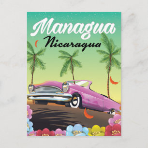 Carte Postale Managua - affiche de voyage du Nicaragua
