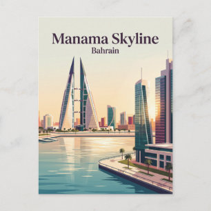 Carte Postale Manama Skyline Bahreïn