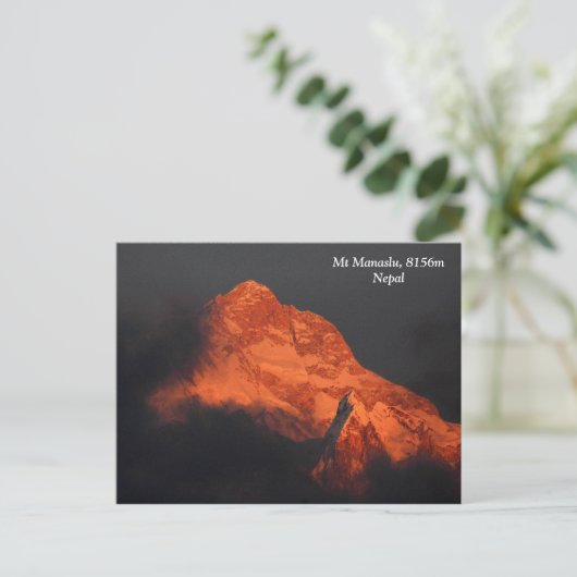 Carte Postale Manaslu Alpenglow (Debout devant)
