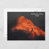 Carte Postale Manaslu Alpenglow (Devant / Derrière)