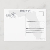 Carte Postale Manasota Key Florida Retro Sunset Souvenirs 60s (Dos)