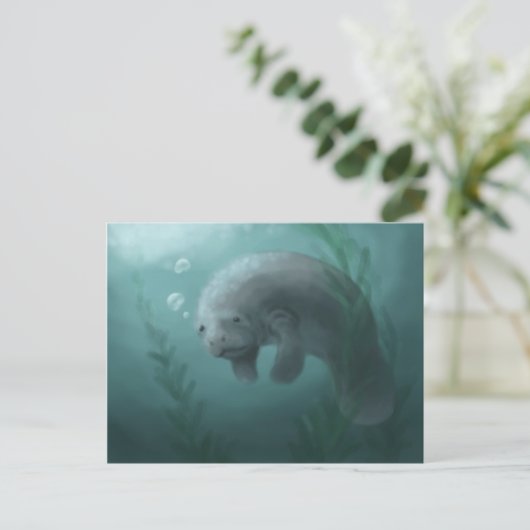 Carte postale Manatee (Debout devant)