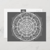Carte Postale Manatee Mandala (Devant / Derrière)