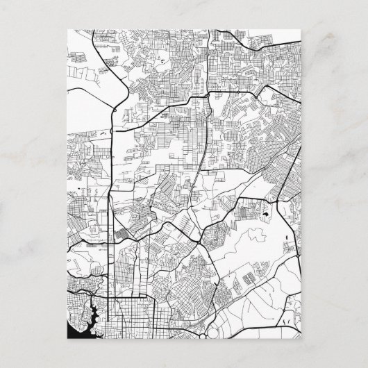 Carte Postale Manaus Brazil Map (Devant)