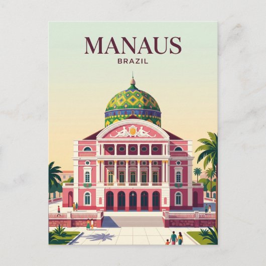 Carte Postale Manaus Brésil (Devant)