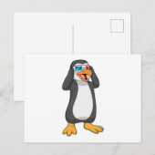 Carte Postale Manche de pingouin (Devant / Derrière)