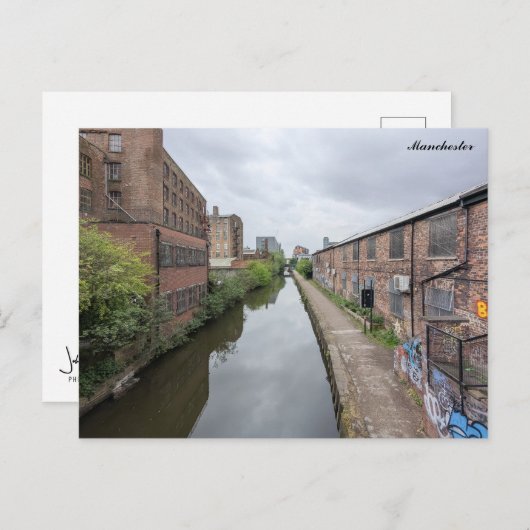 Carte Postale Manchester Canals (Devant / Derrière)