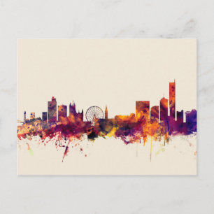 Carte Postale Manchester England Skyline