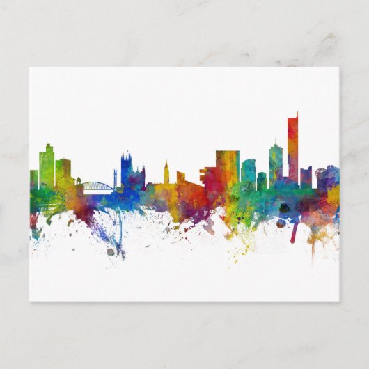 Carte Postale Manchester England Skyline (Devant)