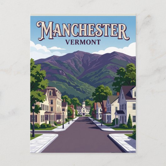 Carte Postale Manchester États-Unis (Devant)