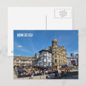Carte Postale Manchester Exchange Square (Devant / Derrière)