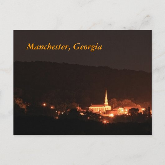 Carte Postale Manchester, Géorgie (Devant)