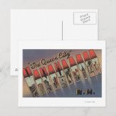 Carte Postale Manchester, New Hampshire - Scènes de grandes lett (Devant / Derrière)