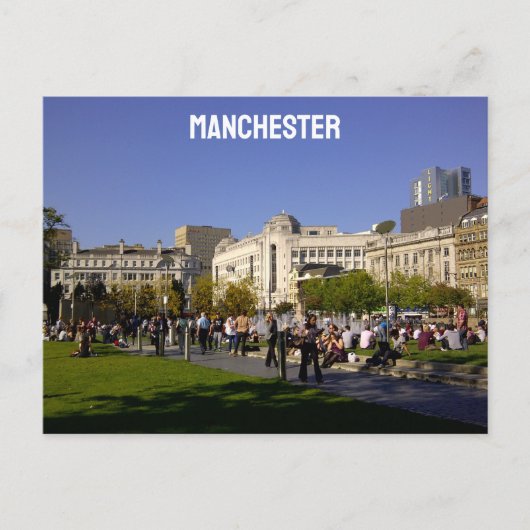 Carte Postale Manchester Piccadilly Gardens (Devant)